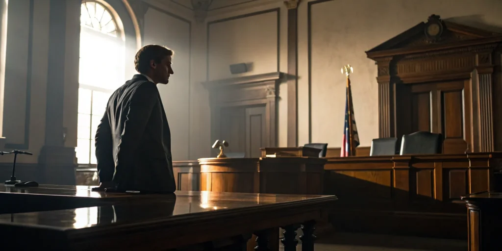 Miami criminal attorney in court.