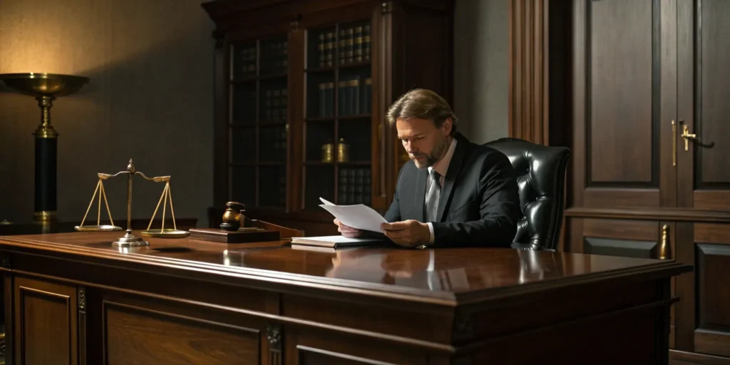 Top Florida criminal defense attorney reviews case files.