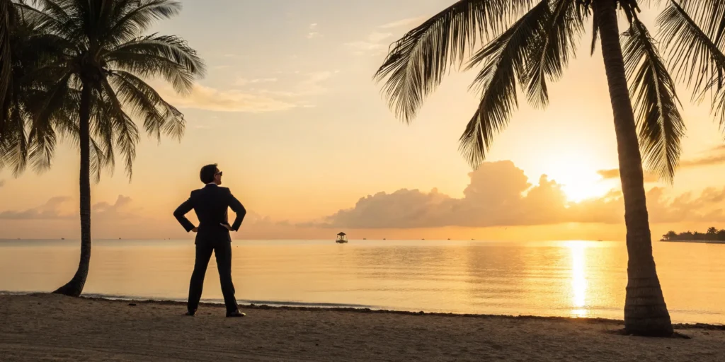 A misdemeanor lawyer in Miami stands on the beach, ready to build a strong defense.