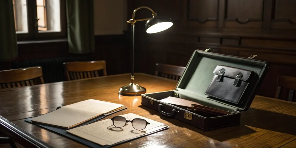 Desk of a Miami theft crimes attorney preparing a defense strategy.