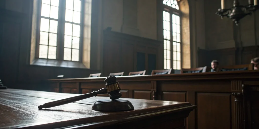 Gavel in a Florida courtroom, where a felony lawyer handles serious charges.