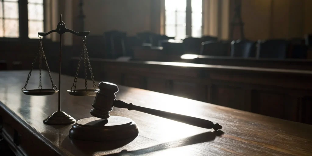 A Miami Dade federal drug trafficking defense lawyer's gavel and scales of justice.